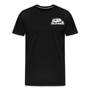 Personalisiertes Herren Premium Bio Camping-T-Shirt | Wohnwagen-Motiv - Wassersport-Druck