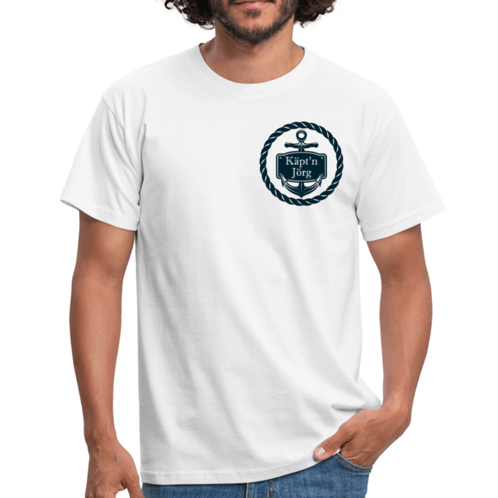 Personalisiertes Herren Boots-T-Shirt | Anker-Schild-Motiv - Wassersport-Druck
