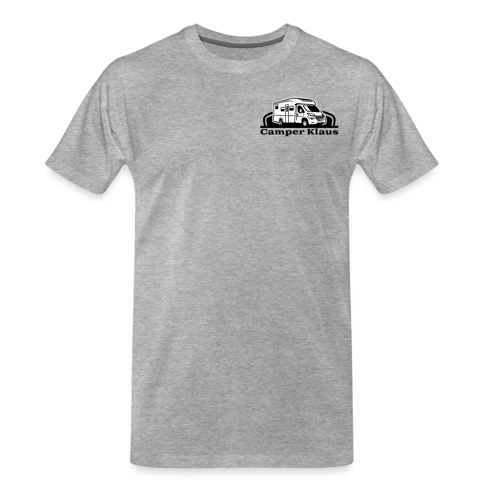 Personalisiertes Herren Premium Camping-T-Shirt | Wohnmobil-Motiv - Wassersport-Druck