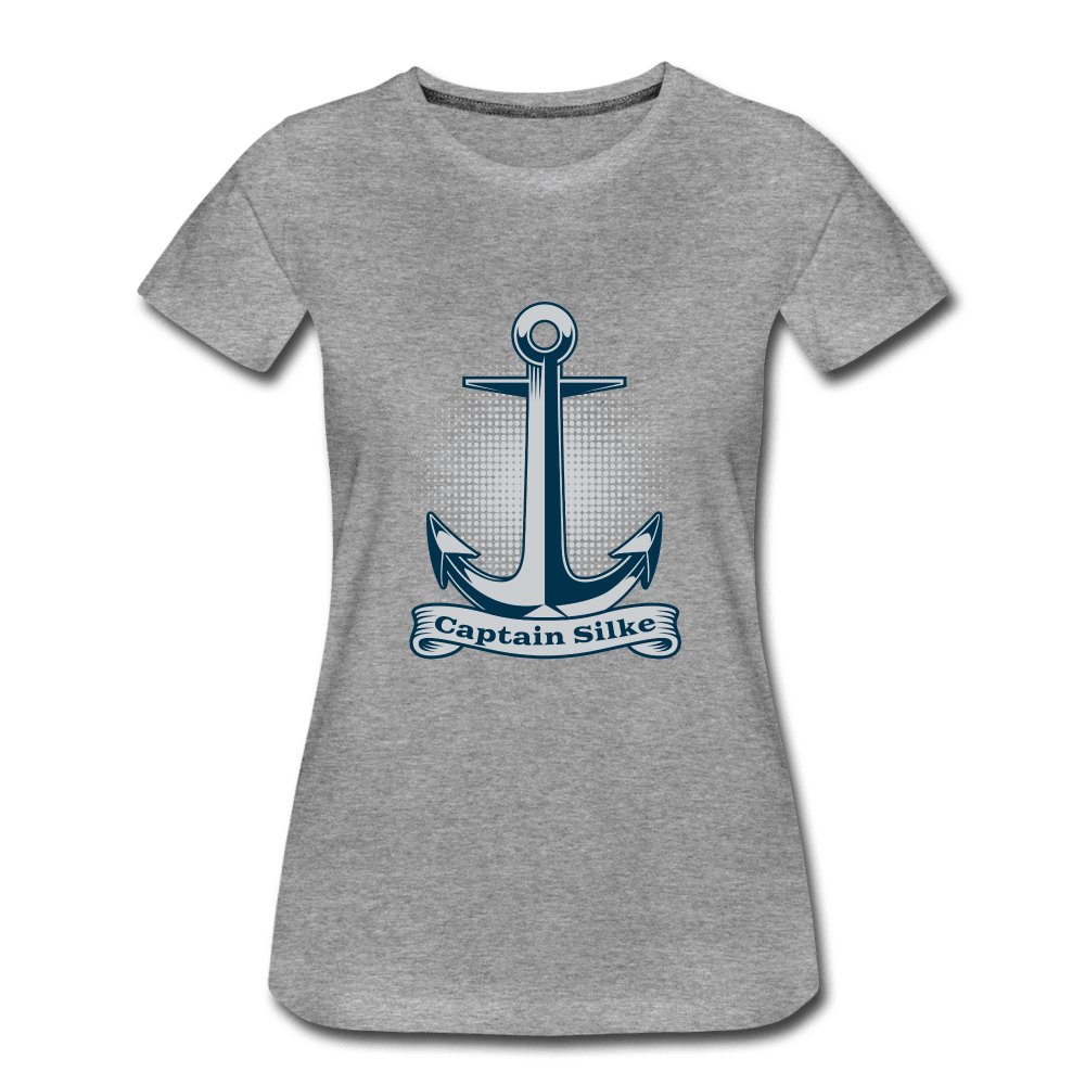 Personalisiertes Damen Premium | Anker-Motiv Druck – Wassersport- Boots-T-Shirt